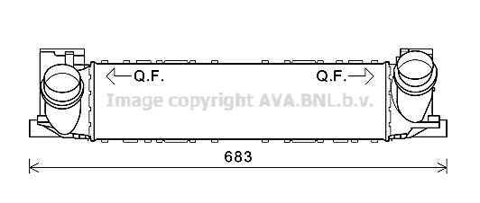 AVA QUALITY COOLING tarpinis suslėgto oro aušintuvas, kompresorius BW4464